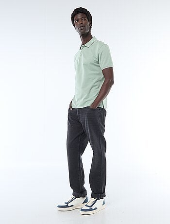 Polo en piqué de coton