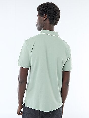 Polo en piqué de coton