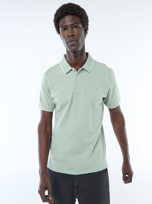 Polo en piqué de coton - Kiabi Polo en piqué de coton - Kiabi