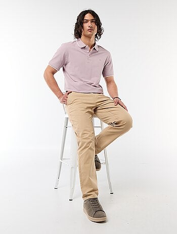 Polo en piqué de coton