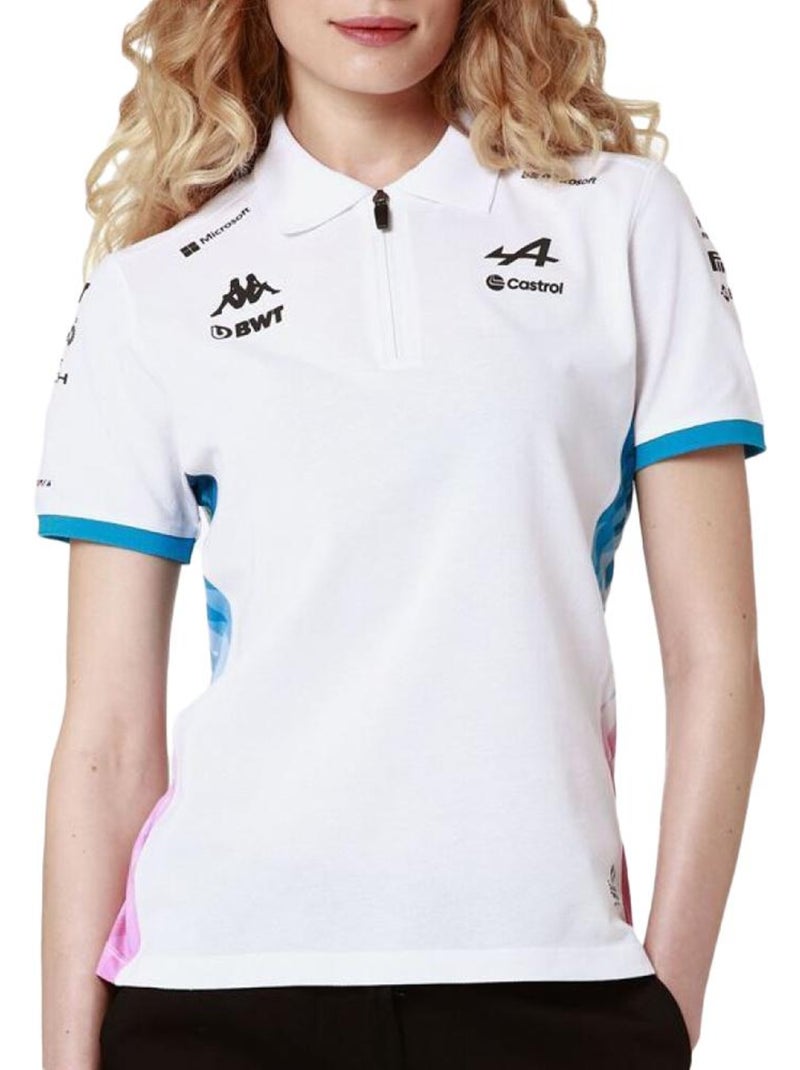 Polo femme kappa Blanc - Kiabi