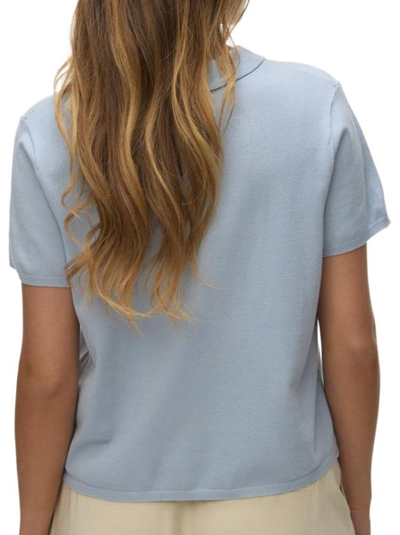 Polo femme vero moda Bleu - Kiabi
