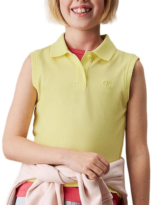 Polo Fille Calvin Klein Jeans Sleeve - Kiabi Polo Fille Calvin Klein Jeans Sleeve - Kiabi