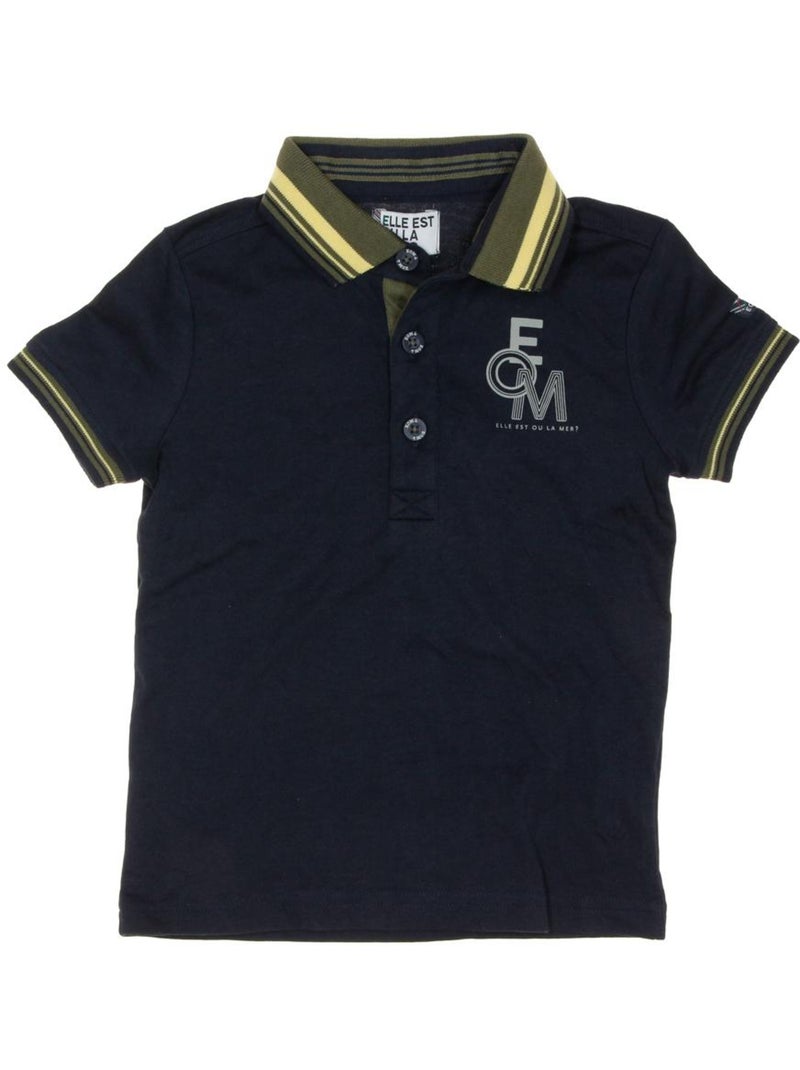 Polo Garçon Bonzai Bleu marine - Kiabi