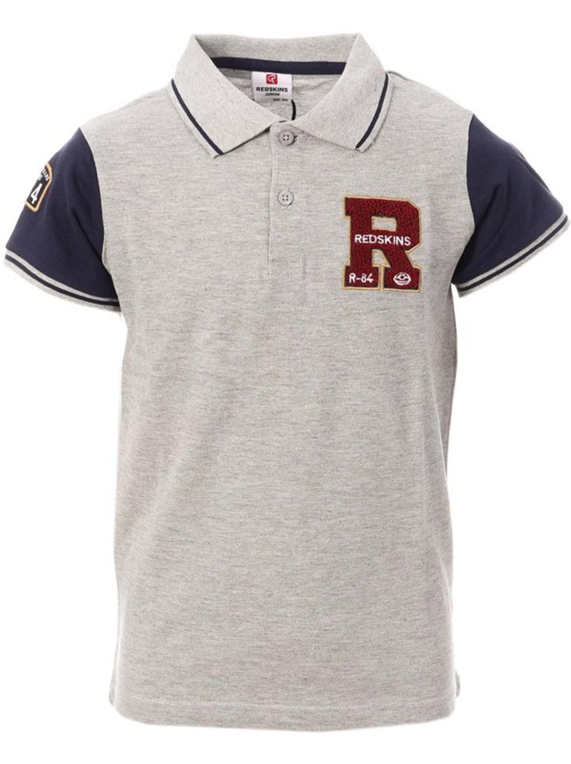Polo Garçon Redskins Gris Argenté - Kiabi