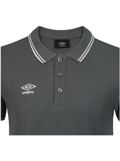 Polo homme bicolore en coton pique avec logo brodé 806451 Umbro - Kiabi