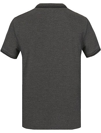 Polo homme bicolore en coton pique avec logo brodé umbro