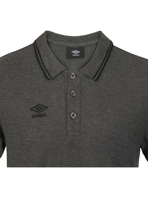 Polo homme bicolore en coton pique avec logo brodé  umbro - Kiabi