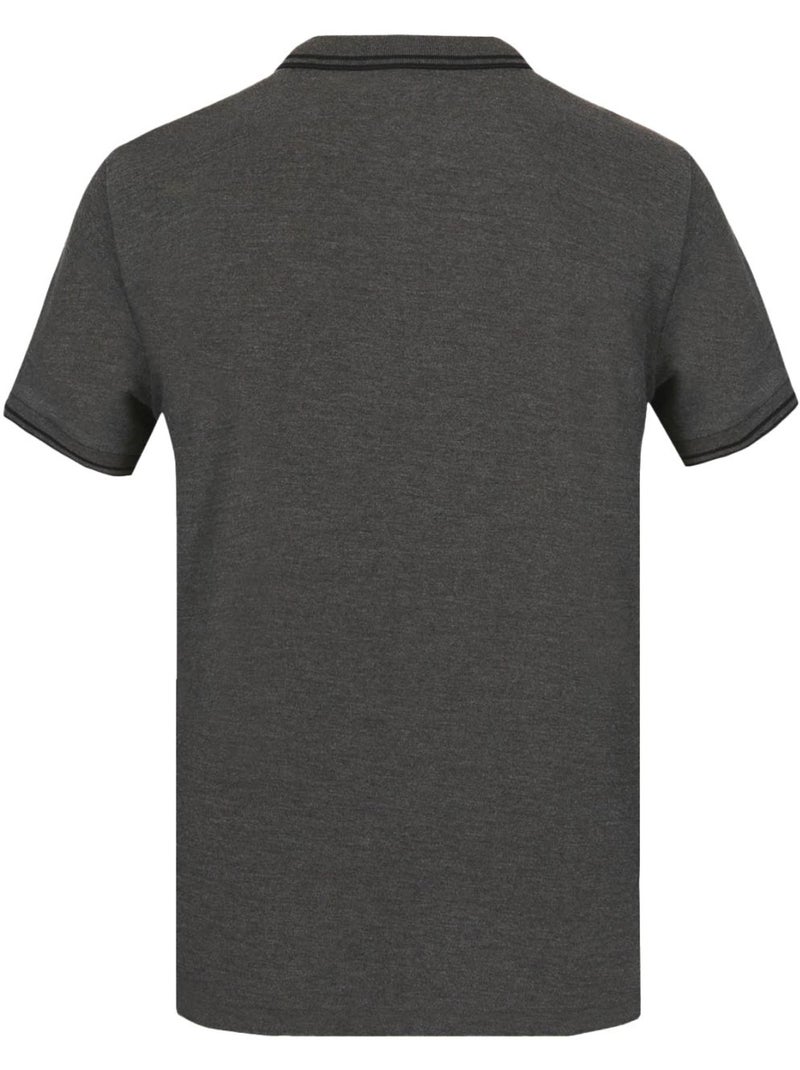 Polo homme bicolore en coton pique avec logo brodé  umbro Gris - Kiabi