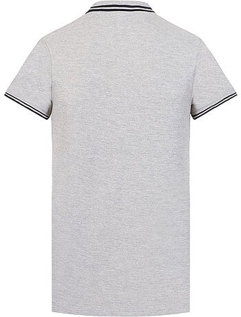 Polo homme bicolore en coton pique avec logo brodé umbro