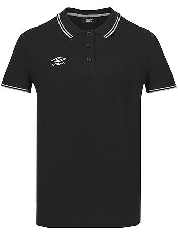 Polo homme bicolore en coton pique avec logo brodé umbro