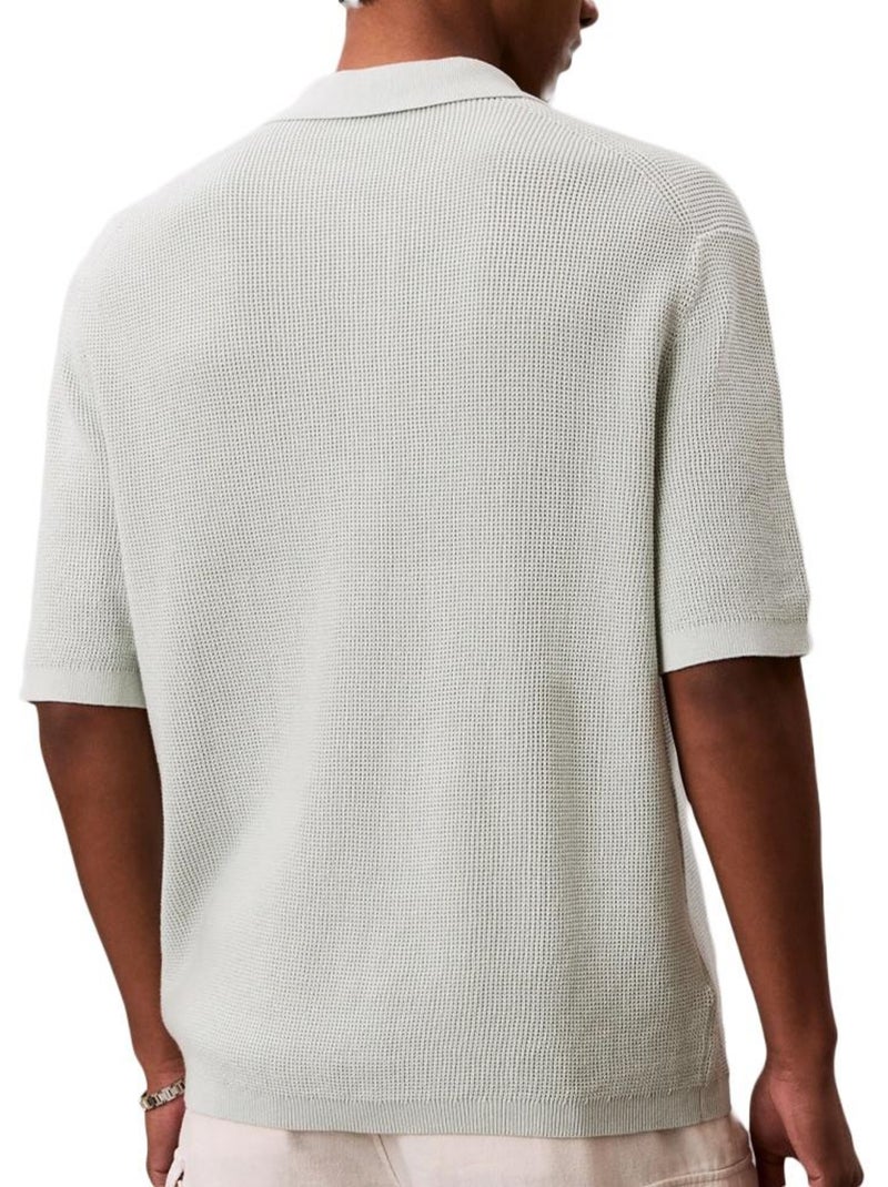 Polo Homme Calvin Klein Jeans Gris Argenté - Kiabi