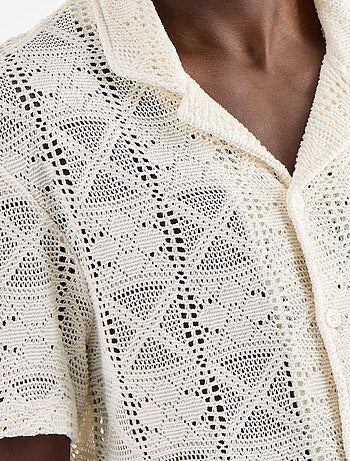 Polo homme en coton biologique à col polo et coupe regular