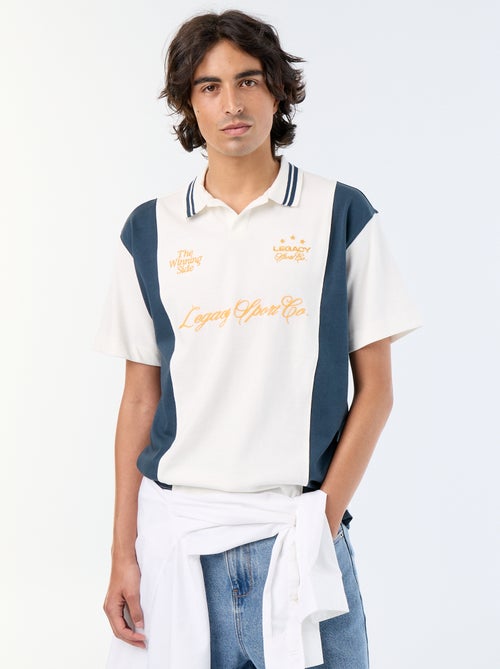 Polo homme en coton à manches courtes - Kiabi