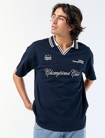 Polo en coton à manches courtes pour homme