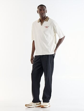 Polo Homme en coton à motif fantaisie