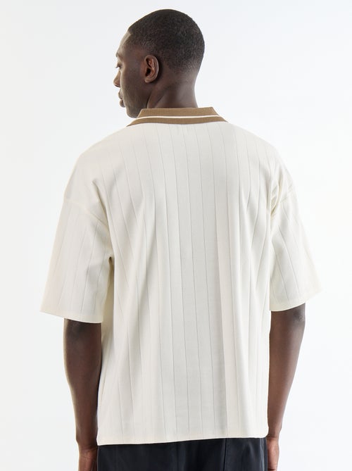 Polo Homme en coton à motif fantaisie - Kiabi Polo Homme en coton à motif fantaisie - Kiabi