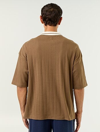 Polo Homme en coton à motif fantaisie