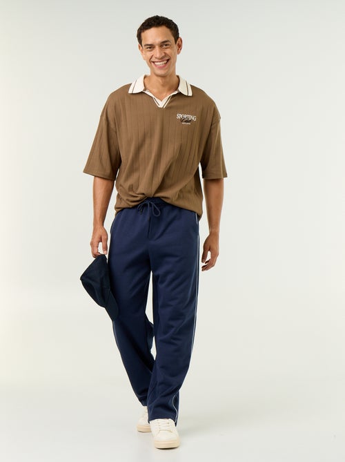 Polo Homme en coton à motif fantaisie - Kiabi Polo Homme en coton à motif fantaisie - Kiabi