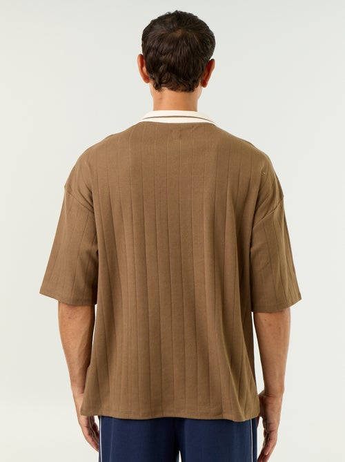Polo Homme en coton à motif fantaisie - Kiabi Polo Homme en coton à motif fantaisie - Kiabi