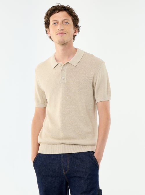 Polo homme en coton - Kiabi
