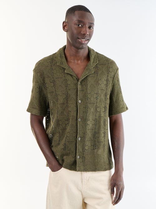 Polo homme en coton biologique à col polo et coupe regular - Kiabi