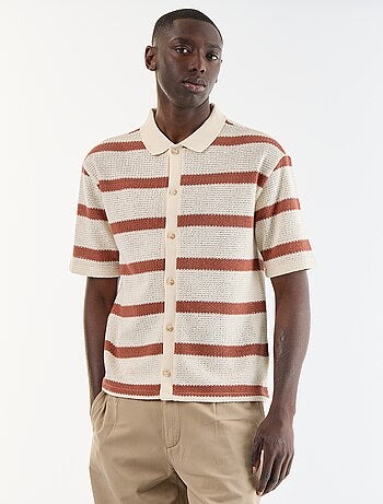 Polo homme en coton fantaisie
