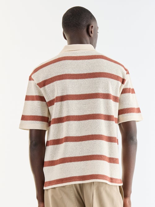 Polo homme en coton fantaisie - Kiabi Polo homme en coton fantaisie - Kiabi