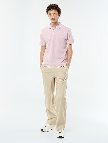 Polo en coton uni homme