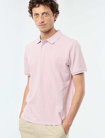 Polo en coton uni homme
