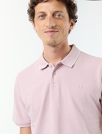Polo en coton uni homme