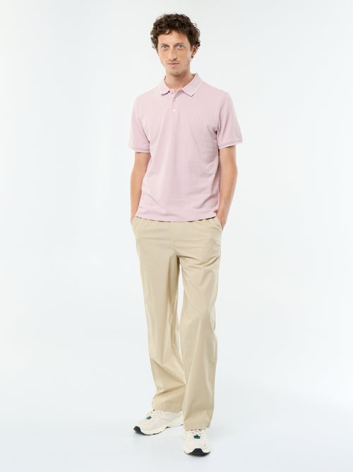 Polo homme en coton uni à manches courtes - Kiabi Polo homme en coton uni à manches courtes - Kiabi