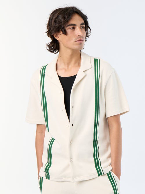 Polo homme en coton uni - Kiabi