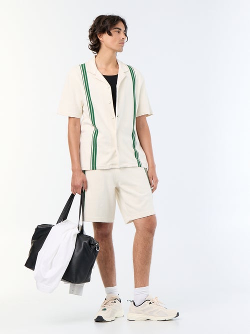 Polo homme en coton uni - Kiabi