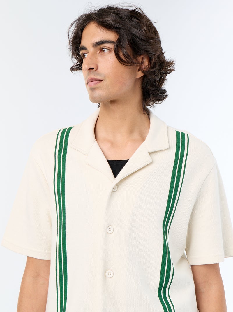 Polo homme en coton uni Blanc - Kiabi