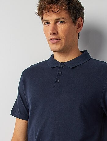 Polo à manches courtes homme en maille piquée uni