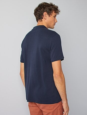 Polo à manches courtes homme en maille piquée uni