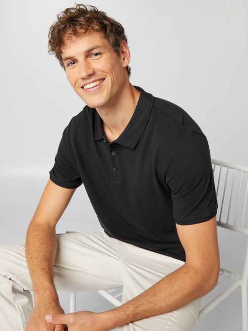 Polo homme en piqué de coton biologique - Kiabi Polo homme en piqué de coton biologique - Kiabi