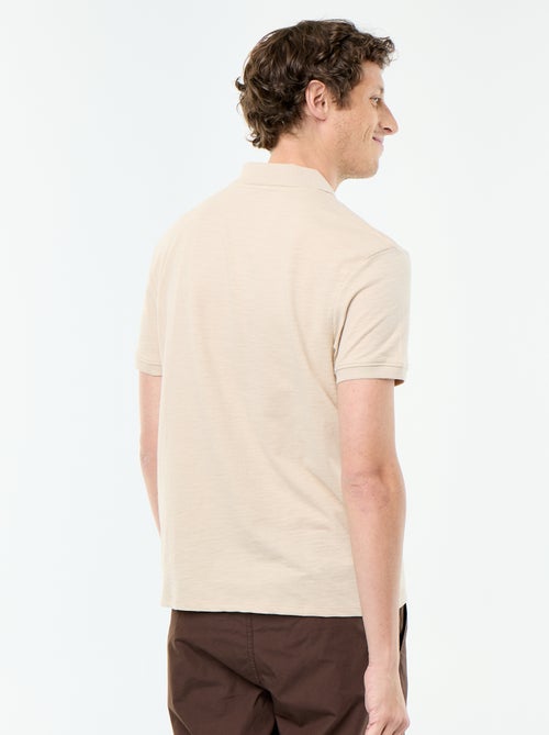 Polo homme uni à manches courtes - Kiabi
