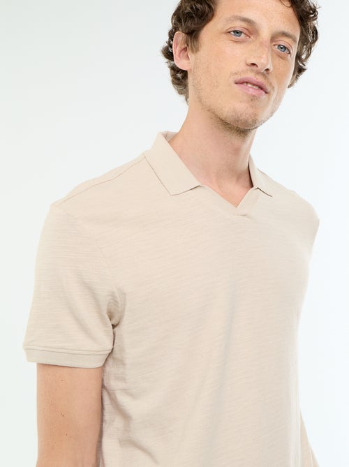 Polo homme uni à manches courtes - Kiabi