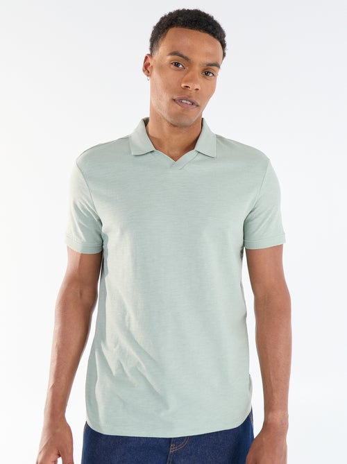 Polo homme uni à manches courtes - Kiabi
