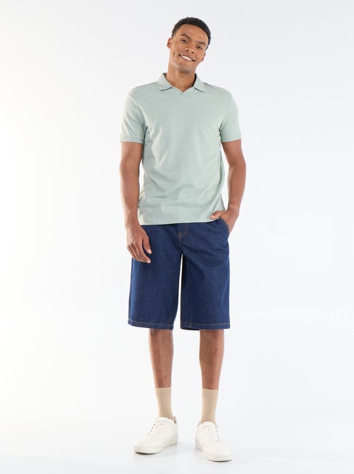 Polo homme uni à manches courtes - Kiabi