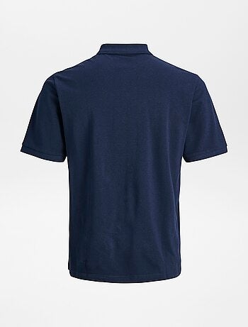 Polo imprimé à la poitrine 'JJ Rebel'