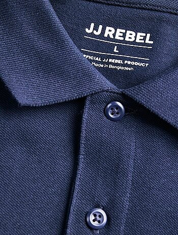 Polo imprimé à la poitrine 'JJ Rebel'