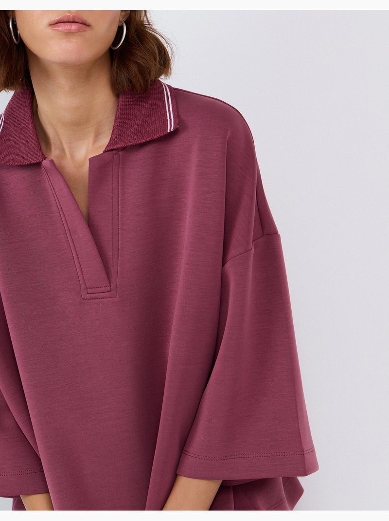 Polo interlock, mo fashion Violet - Kiabi