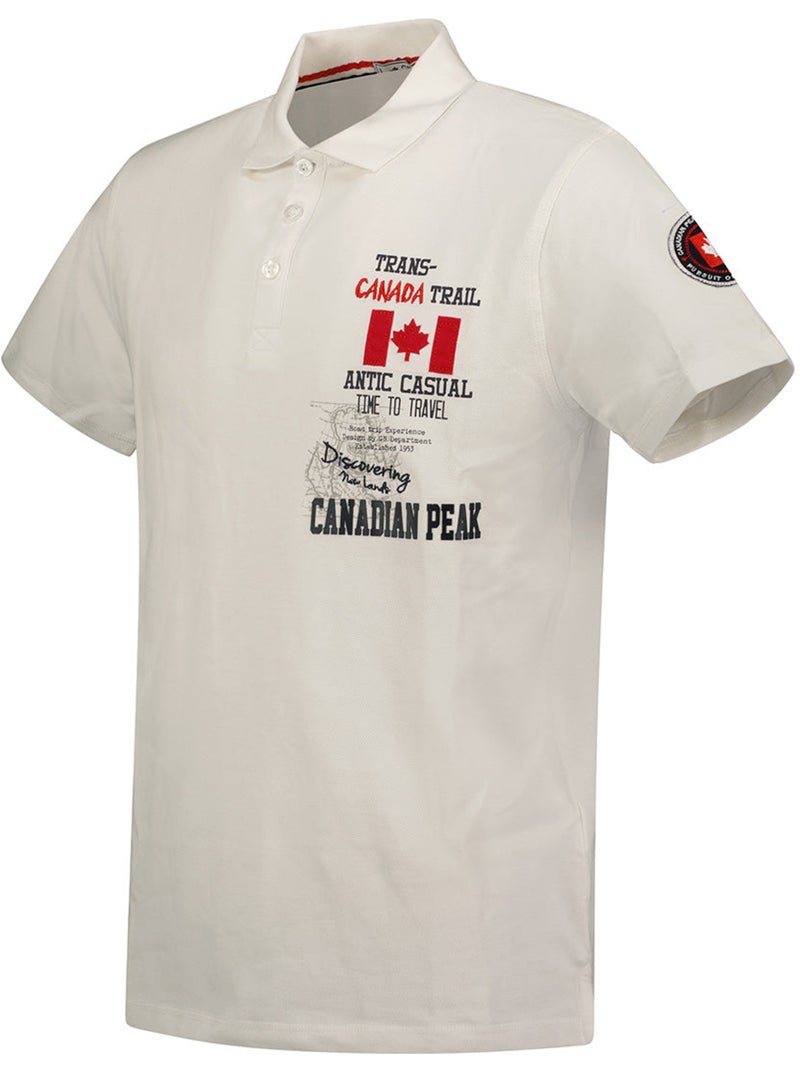 Polo kantrail – canadian peak Blanc - Kiabi