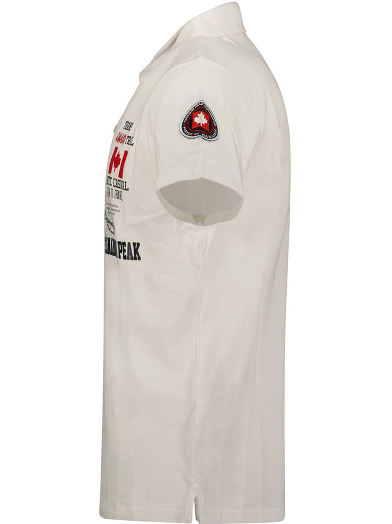 Polo kantrail – canadian peak Blanc - Kiabi