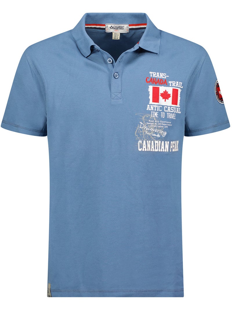 Polo kantrail – canadian peak Jeansblauw - Kiabi