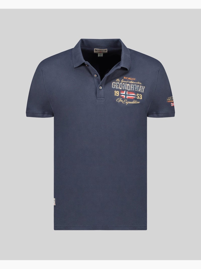 Polo kapuccino – geographical norway Marineblauw - Kiabi