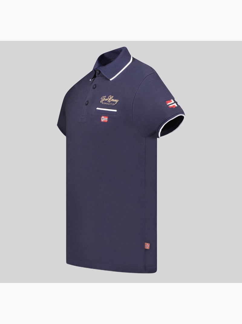 Polo kara – geographical norway Bleu marine - Kiabi